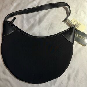 Lauren Ralph Lauren NWT Black Hobo Handbag was $88